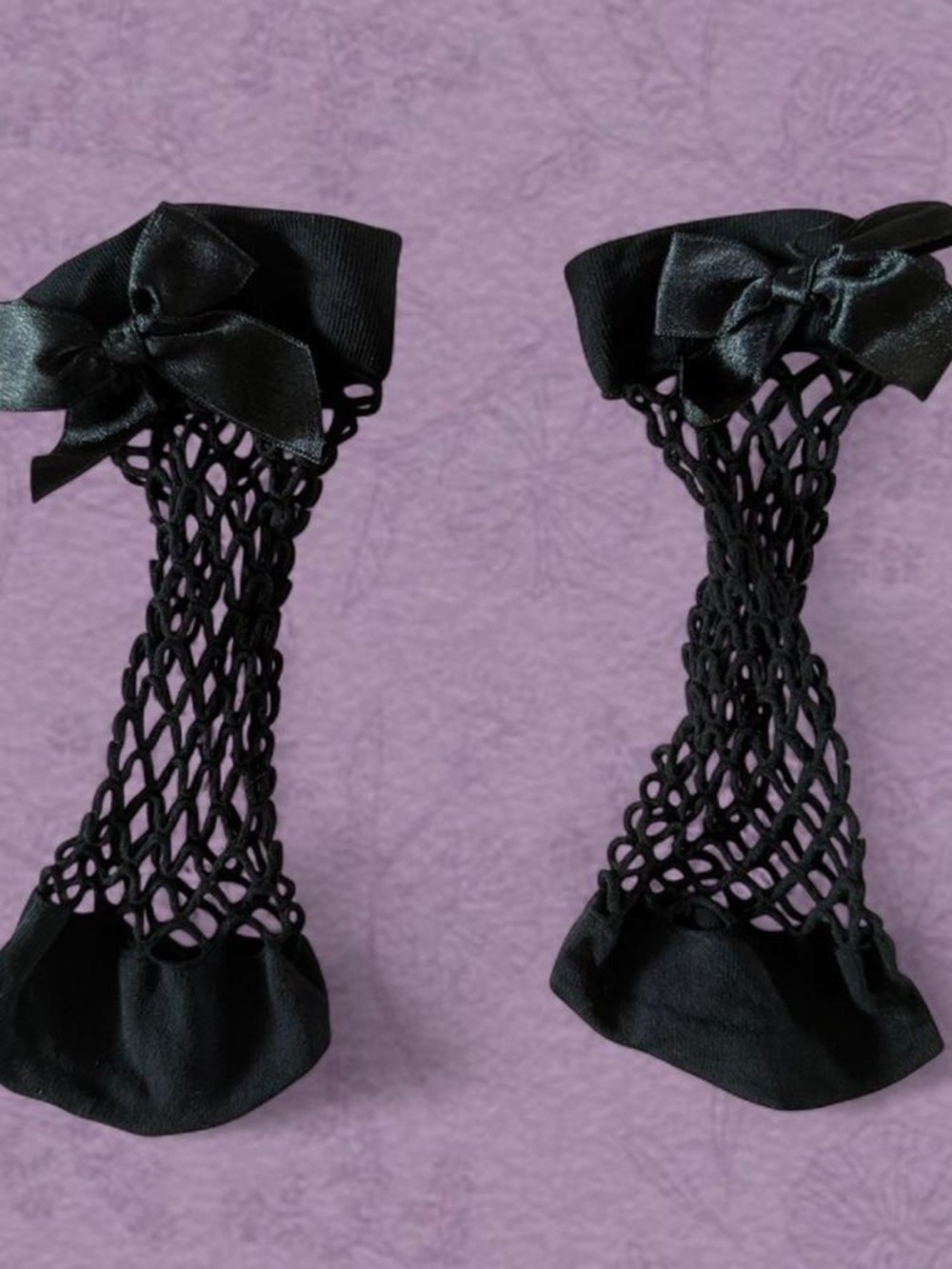 🖤Cute black ankle socks with bow 🪡
